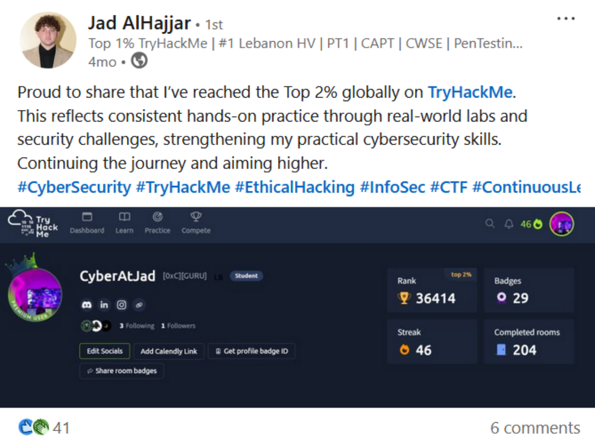 Bug bounty result from Jad Al Hajjar